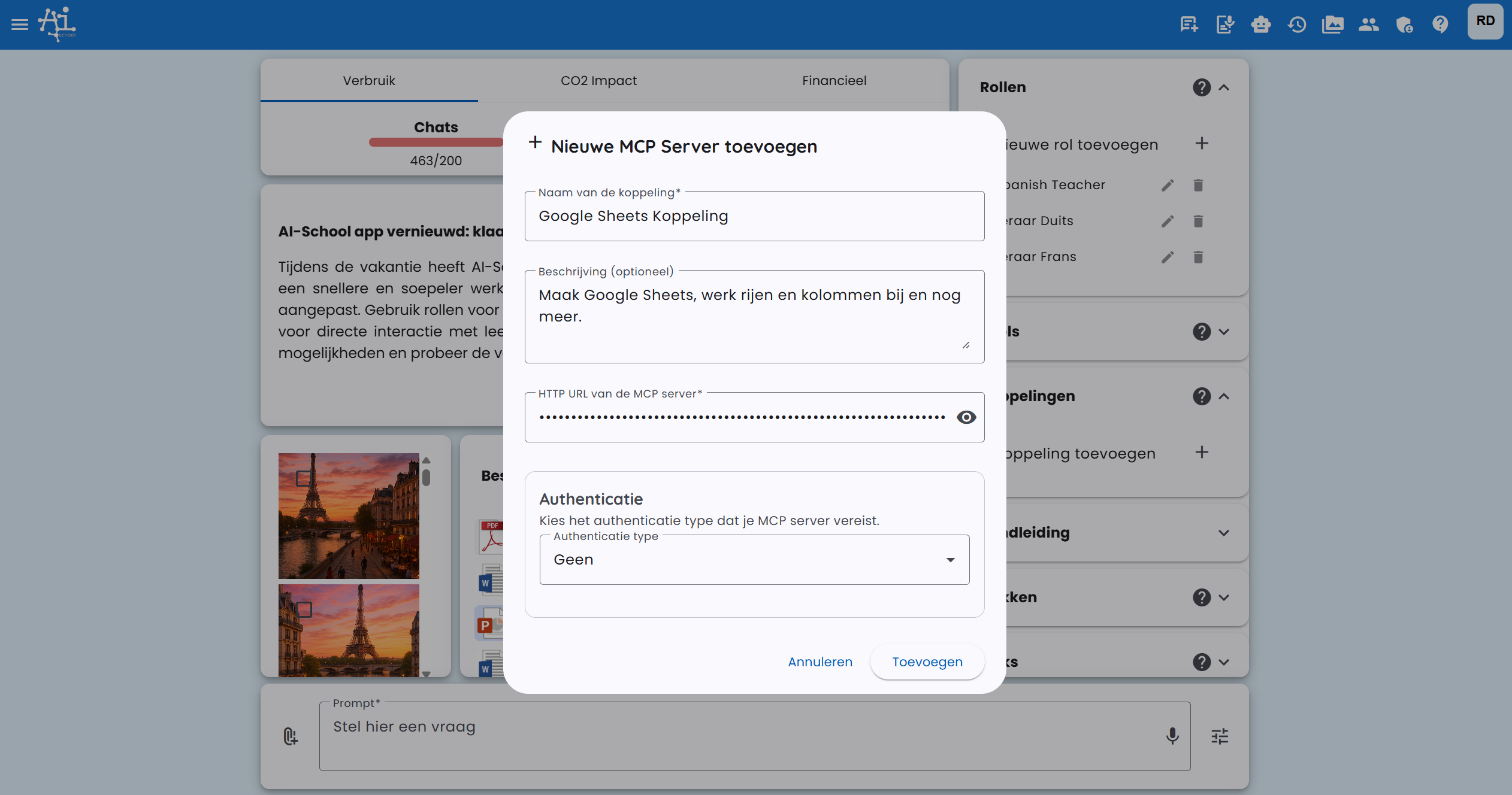 Instellen Server-Specific URL