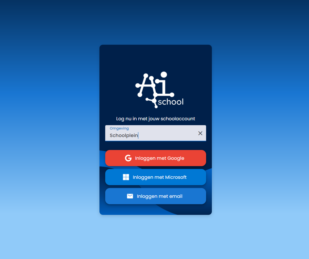AI School Inlog Mogelijkheden
