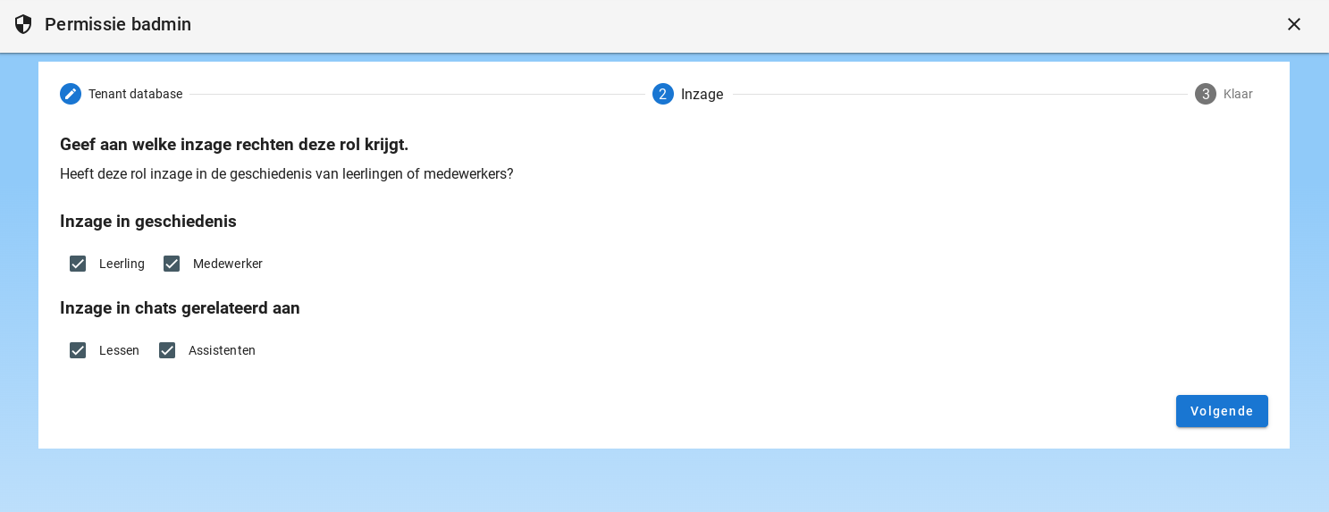 Roles in permissions