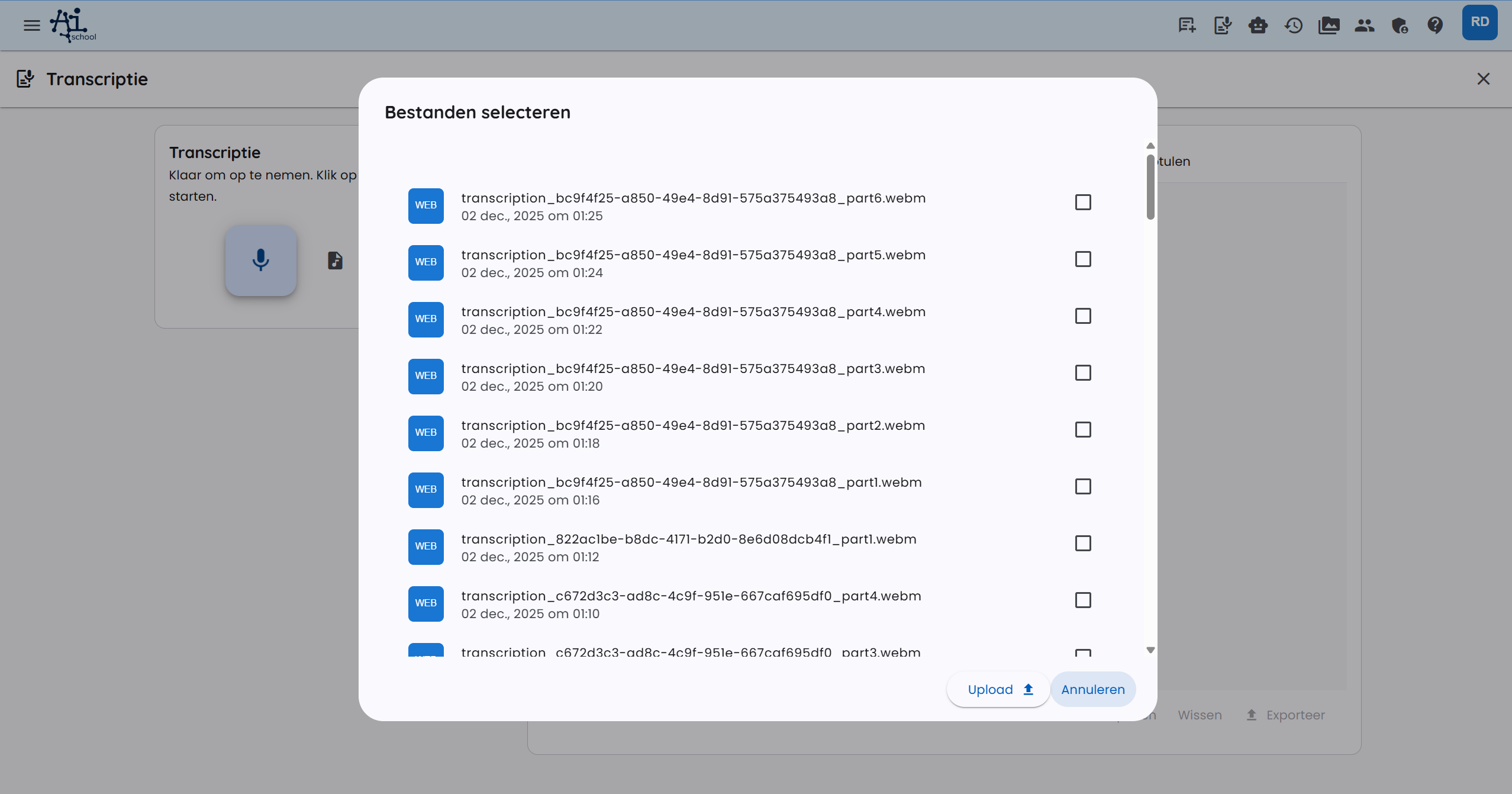 Start with audio file